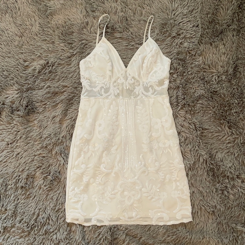 Little white sequence dress